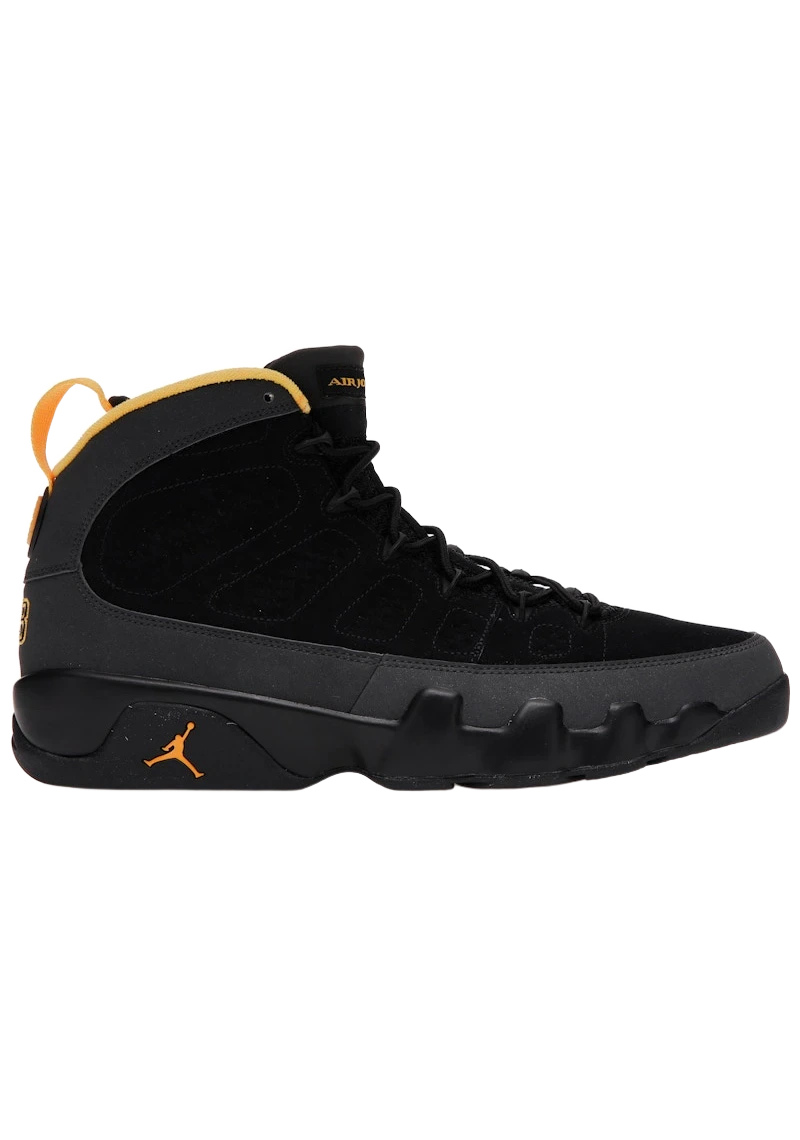 Jordan 9 Retro Dark Charcoal University Gold